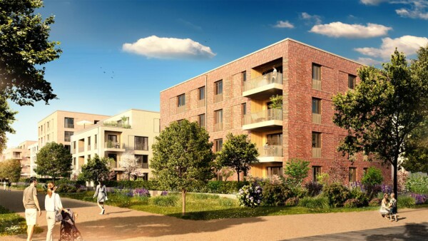 Visualisierung Alanbrooke Quartier in Paderborn