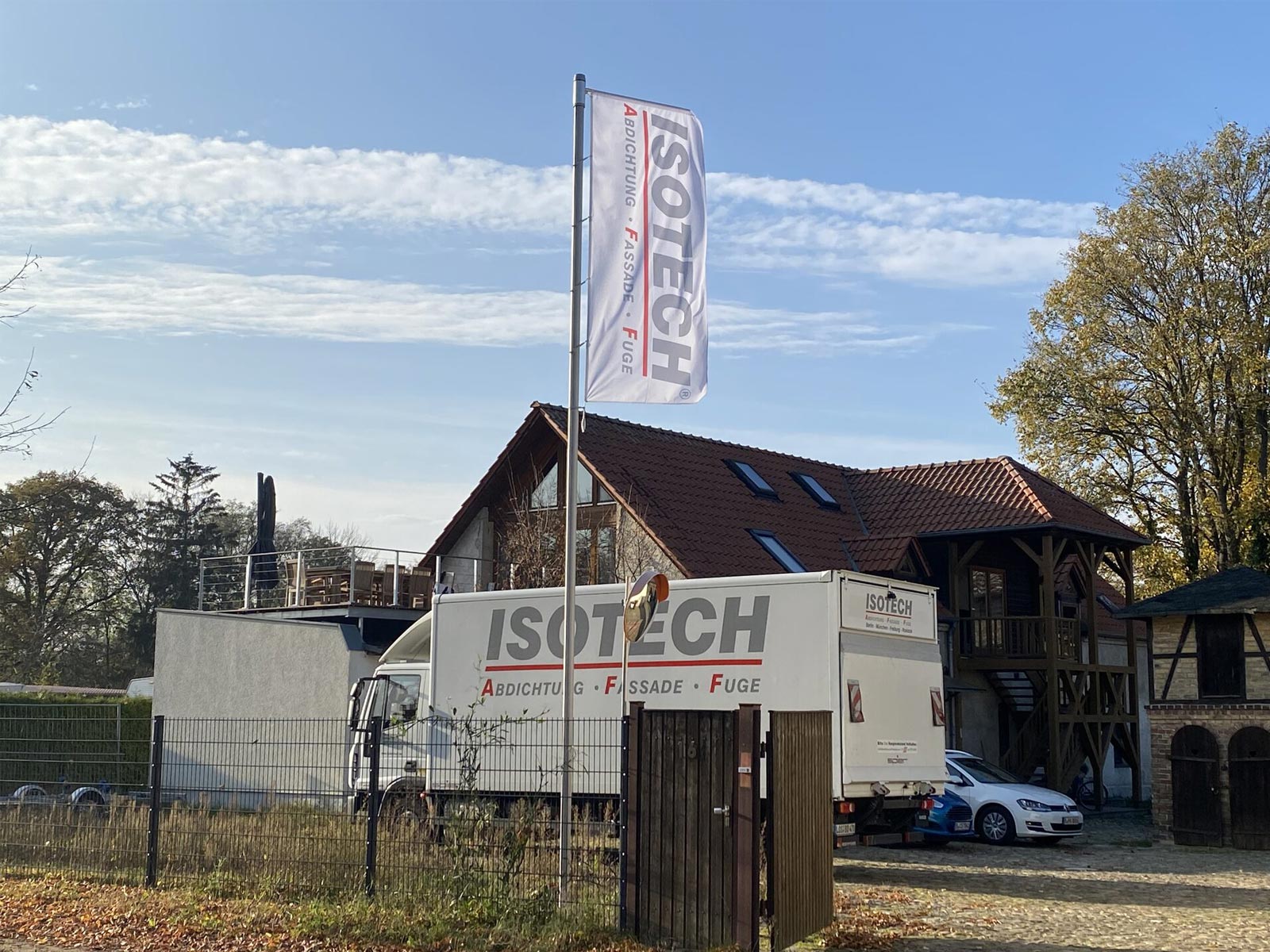 Firmensitz der ISOTECH Abdichtung Fassade Fuge GmbH in Freiburg, die sich auf Bauwerksabdichtung & Flachdachabdichtung spezialisiert hat.