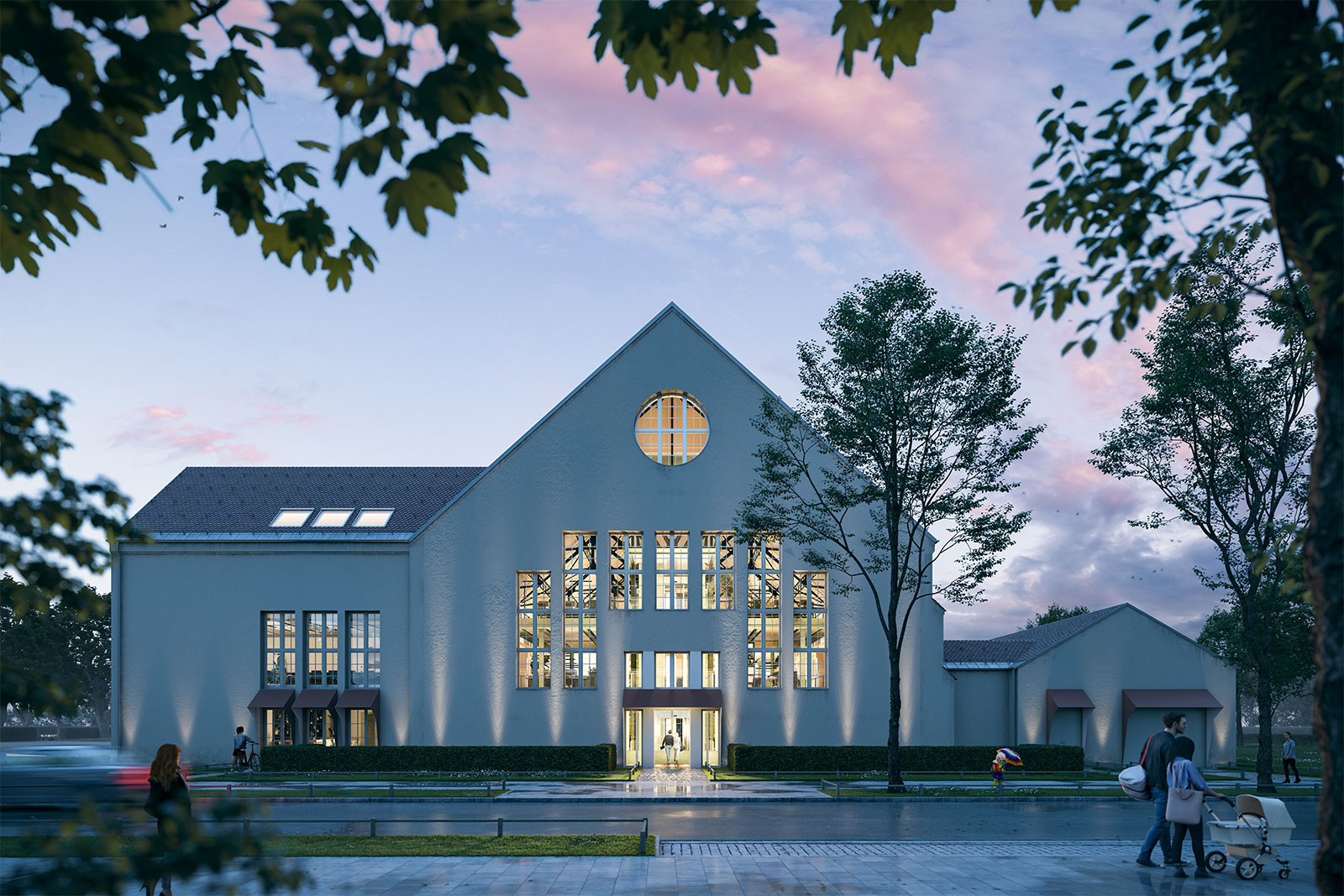 Außenvisualisierung Maschinenhaus Schwabing in München